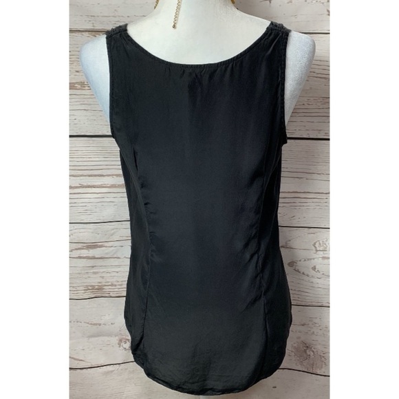 NWOT WHBM Silk Pleated Ruffle Sleeveless Top - Picture 4 of 6
